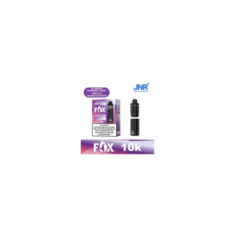 puff jnr fox 10k myrtille framboise cerise