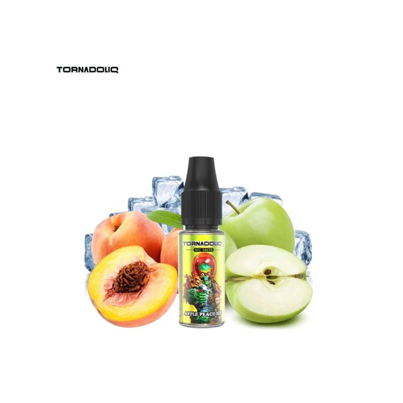 e-liquide tornado pomme , pêche glacée