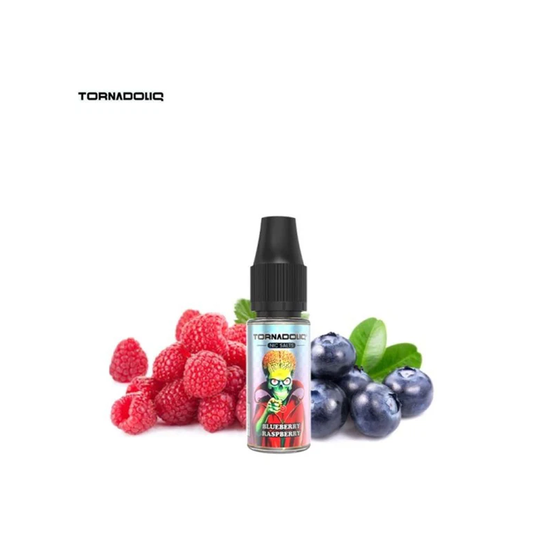 e-liquide tornado myrtille , framboise acidulée